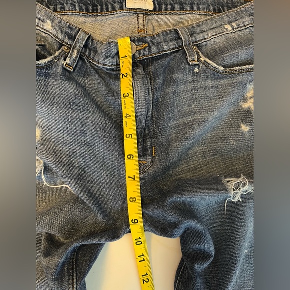 Hudson Jeans Jude Slouch Skinny Crop Distressed Jeans SZ 28waist - Picture 9 of 14